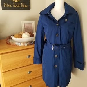 Michael Kors electric blue trench coat